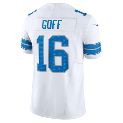 D.Lions #16 Jared Goff White Vapor F.U.S.E. Limited American Football Jerseys - Main View
