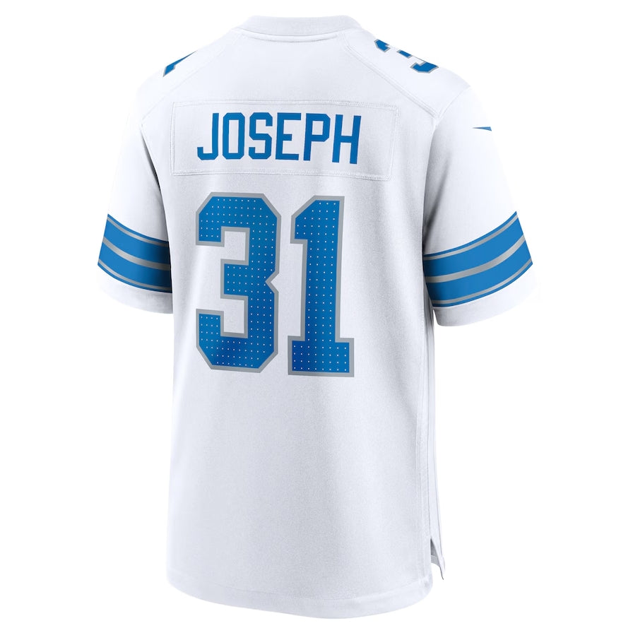 D.Lions #31 Kerby Joseph White Game American Football Jerseys - Main View