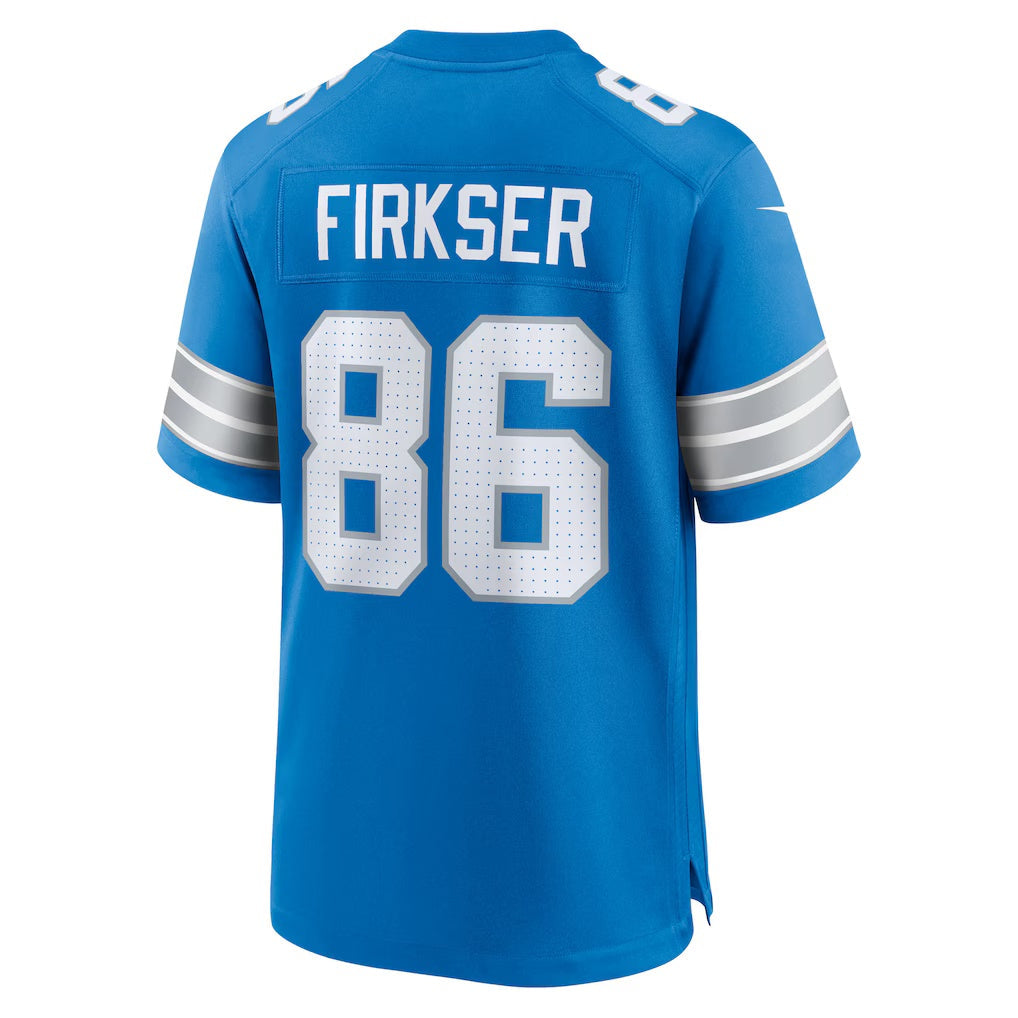 D.Lions #86 Anthony Firkser Blue Team Game American Football Jersey - Main View