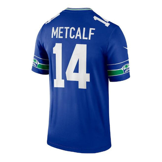 S.Seahawks #14 DK Metcalf Throwback Legend Player Jersey - Royal Stitched American Football Jerseys - Main View