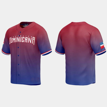 DOMINICAN REPUBLIC BASEBALL 2023 WORLD BASEBALL CLASSIC JERSEY ¨C RED Stitches Baseball Jerseys - Main View