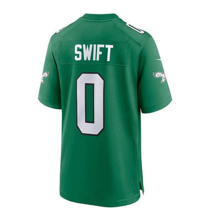 P.Eagles #0 D'Andre Swift Alternate Player Game Jersey - Kelly Green Stitched American Football Jerseys - Main View