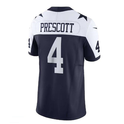 D.Cowboys #4 Dak Prescott Vapor F.U.S.E. Limited Jersey - Navy Stitched American Football Jerseys - Main View