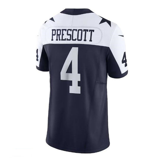 D.Cowboys #4 Dak Prescott Vapor F.U.S.E. Limited Jersey - Navy Stitched American Football Jerseys - Main View