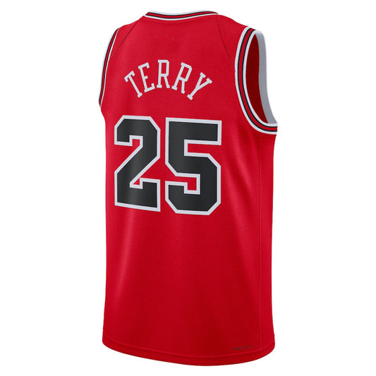C.Bulls #25 Dalen Terry Unisex 2022 Draft First Round Pick Swingman Jersey Icon Edition Red Stitched American Basketball Jersey - Main View