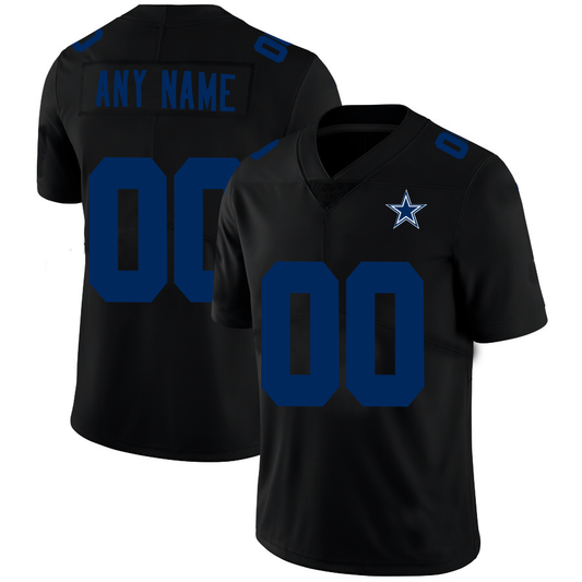 Custom D.Cowboys Football Jerseys Black American Stitched Name And Number Size S to 6XL Christmas Birthday Gift - Main View