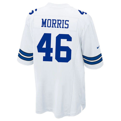D.Cowboys #46 Alfred Morris White Game Jersey Stitched American Football Jerseys - Main View