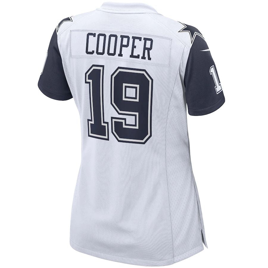 D.Cowboys #19 Amari Cooper White Alternate Game Jersey Stitched American Football Jerseys - Main View