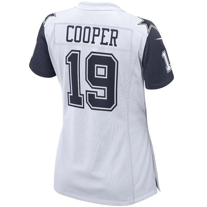 D.Cowboys #19 Amari Cooper White Alternate Game Jersey Stitched American Football Jerseys - Main View