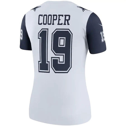 D.Cowboys #19 Amari Cooper White Color Rush Legend Player Jersey Stitched American Football Jerseys - Main View