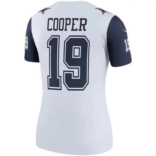 D.Cowboys #19 Amari Cooper White Color Rush Legend Player Jersey Stitched American Football Jerseys - Main View