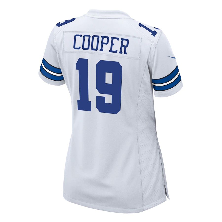 D.Cowboys #19 Amari Cooper White Team Game Jersey Stitched American Football Jerseys - Main View