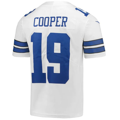 D.Cowboys #19 Amari Cooper White Vapor Limited Jersey Stitched American Football Jerseys - Main View