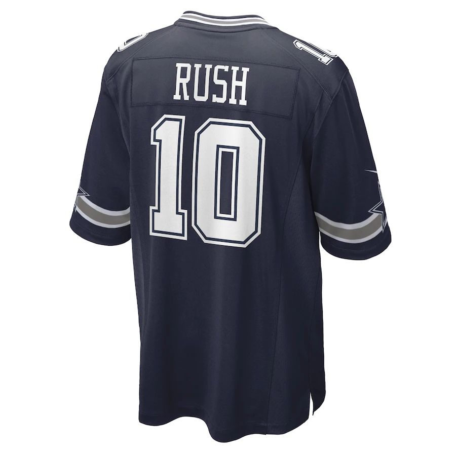 D.Cowboys #10 Cooper Rush Navy Game Player Jersey Stitched American Football Jerseys - Main View