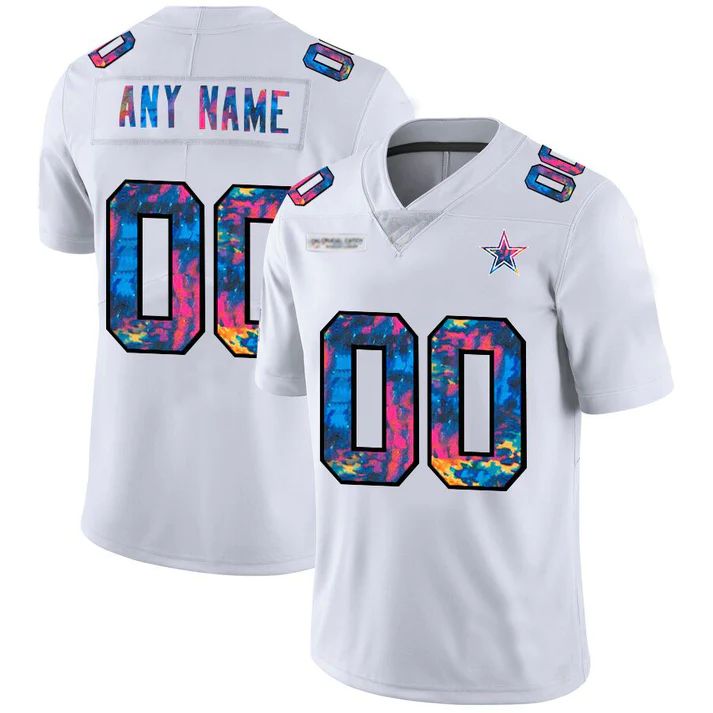 Custom D.Cowboys White Crucial Catch Vapor Limited Jersey Stitched Jersey Football Jerseys - Main View