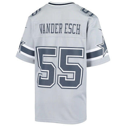 D.Cowboys #55 Leighton Vander Esch  Gray Inverted Game Jersey Stitched American Football Jerseys - Main View
