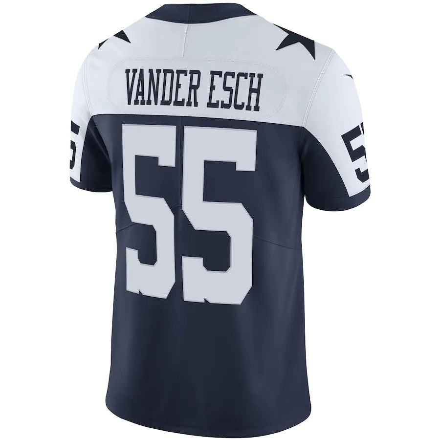 D.Cowboys #55 Leighton Vander Esch Navy Alternate Vapor Limited Jersey Stitched American Football Jerseys - Main View