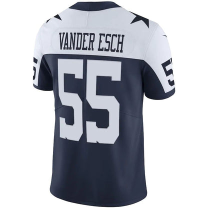 D.Cowboys #55 Leighton Vander Esch Navy Alternate Vapor Limited Jersey Stitched American Football Jerseys - Main View