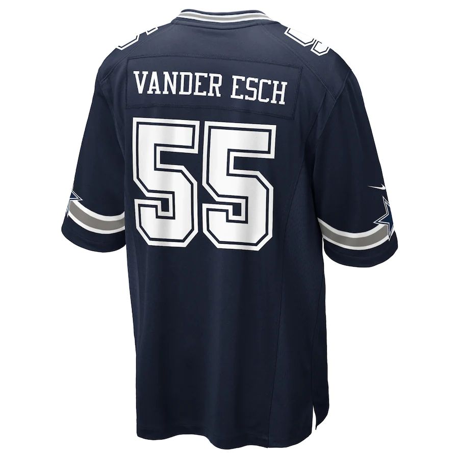 D.Cowboys #55 Leighton Vander Esch  Navy Game Player Jersey Stitched American Football Jerseys - Main View