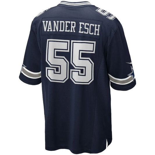 D.Cowboys #55 Leighton Vander Esch  Navy Team Game Jersey Stitched American Football Jerseys - Main View