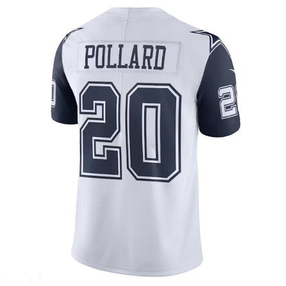 D.Cowboys #20 Tony Pollard White Vapor Limited Jersey Stitched American Football Jerseys - Main View
