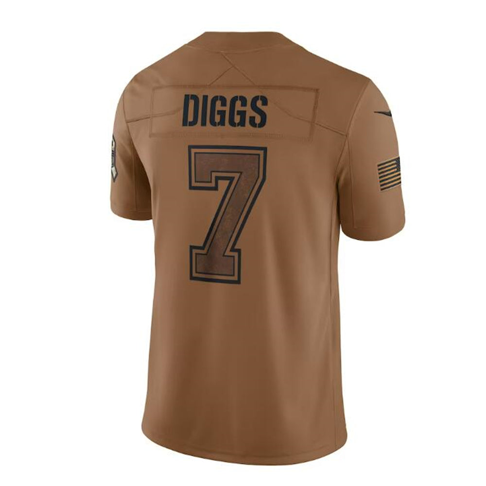 D.Cowboys #7 Trevon Diggs Brown 2023 Salute To Service Limited Jersey Stitched American Football Jerseys - Main View