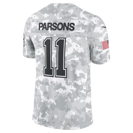 D.Cowboys #11 Micah Parsons Arctic Camo 2024 Salute to Service Limited Stitched American Football Jerseys - Main View