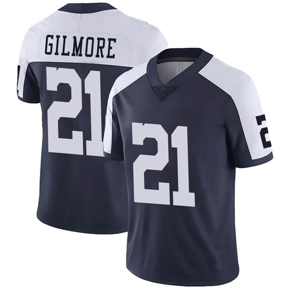 D.Cowboys #21 Stephon Gilmore Navy Blue Thanksgiving Vapor Untouchable Limited Jersey Stitched American Football Jerseys - Main View