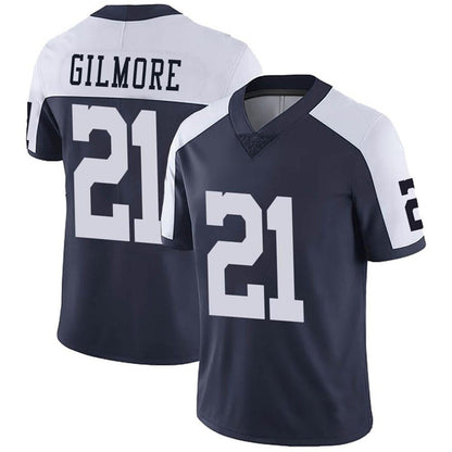 D.Cowboys #21 Stephon Gilmore Navy Blue Thanksgiving Vapor Untouchable Limited Jersey Stitched American Football Jerseys - Main View