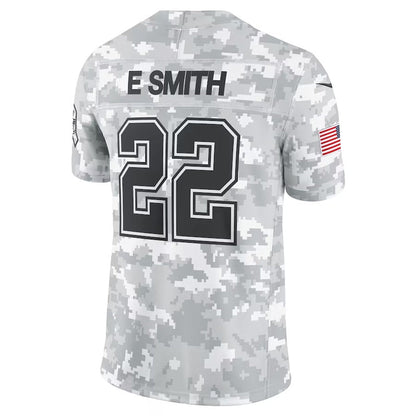 D.Cowboys #22 Emmitt Smith Arctic Camo 2024 Salute to Service Limited Stitched American Football Jerseys - Main View