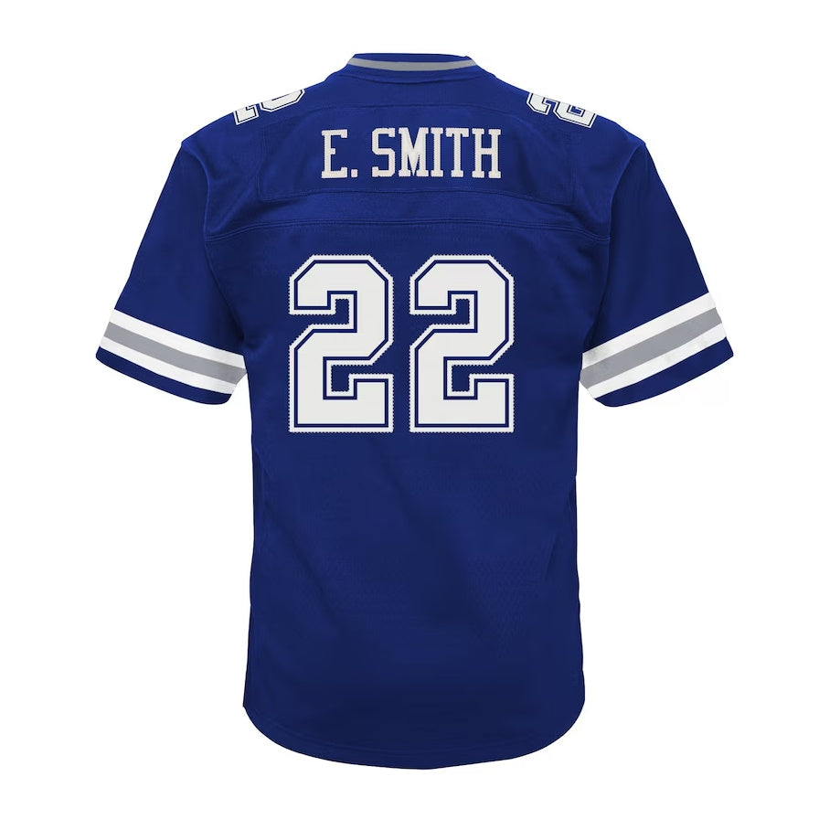 D.Cowboys #22 Emmitt Smith Mitchell & Ness Big & Tall 1996 Legacy Retired Player Jersey - Navy American Jerseys - Main View