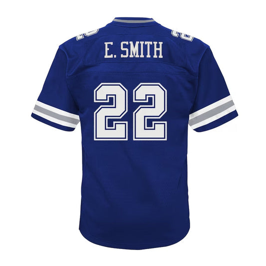 D.Cowboys #22 Emmitt Smith Mitchell & Ness Big & Tall 1996 Legacy Retired Player Jersey - Navy American Jerseys - Main View