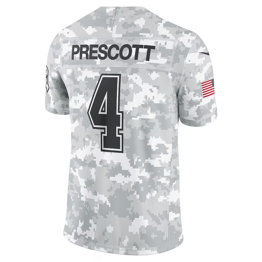 D.Cowboys #4 Dak Prescott Arctic Camo 2024 Salute to Service Limited Stitched American Football Jerseys - Main View
