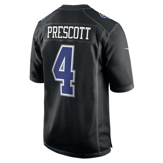 D.Cowboys #4 Dak Prescott Black Alternate Game Team Jersey Stitched American Football Jerseys - Main View