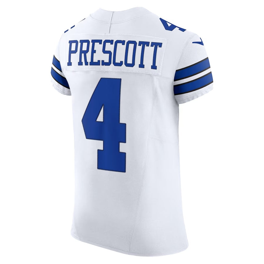 D.Cowboys #4 Dak Prescott Vapor F.U.S.E. Elite Jersey - White American Football Jerseys - Main View
