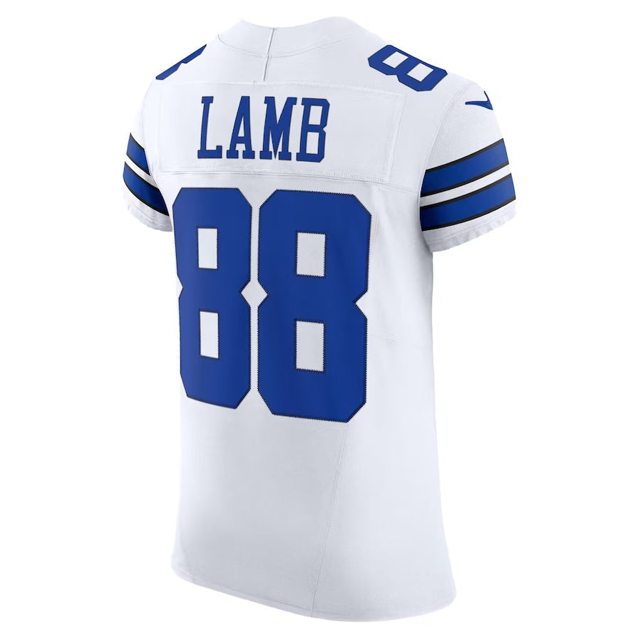 D.Cowboys #88 CeeDee Lamb Vapor F.U.S.E. Elite Jersey - White American Football Jerseys - Main View