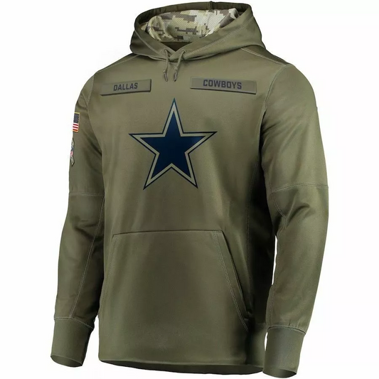 D.Cowboys 2024 Salute To Service Club Pullover Hoodie Cheap sale Birthday and Christmas gifts Stitched American Football Jerseys - Main View