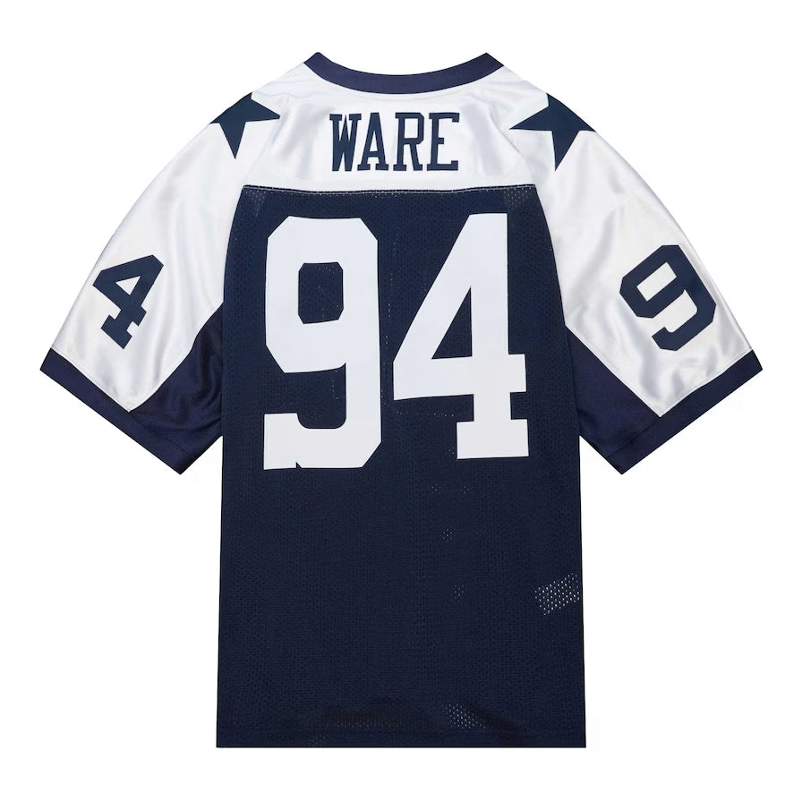 D.Cowboys #94 DeMarcus Ware Mitchell & Ness Navy 2011 Authentic Throwback Retired Player American Football Jerseys - Main View
