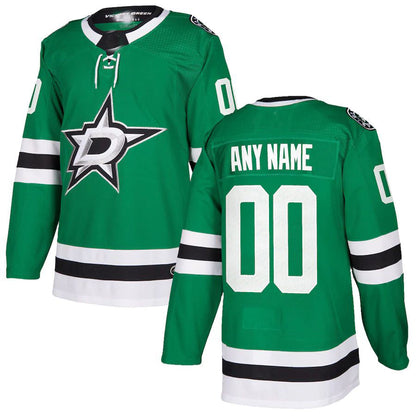 Custom D.Stars Authentic Jersey Kelly Green Stitched American Hockey Jerseys - Main View