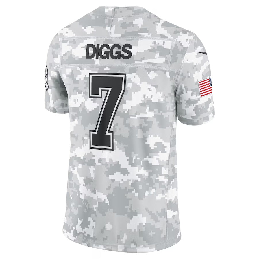 D.Cowboys #7 Trevon Diggs Arctic Camo 2024 Salute to Service Limited Stitched American Football Jerseys - Main View