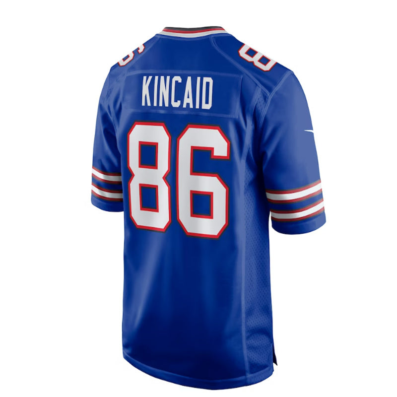 B.Bills #86 Dalton Kincaid 2023 Draft First Round Pick Game Jersey - Royal American Stitched Football Jerseys - Main View