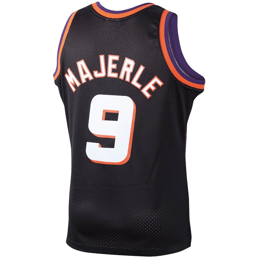 P.Suns #9 Dan Majerle Mitchell & Ness 1994-95 Hardwood Classics Swingman Player Jersey Black Stitched American Basketball Jersey - Main View
