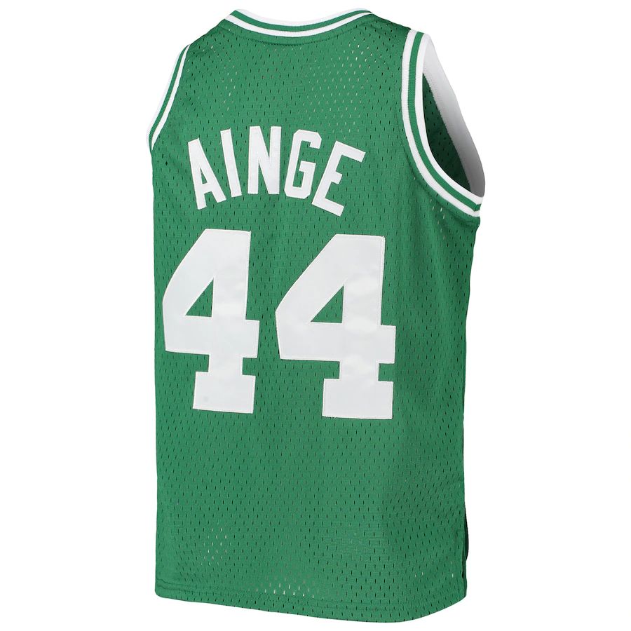 B.Celtics #44 Danny Ainge Mitchell & Ness 1985-86 Hardwood Classics Swingman Jersey Green Stitched American Basketball Jersey - Main View