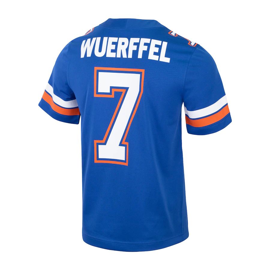 F.Gators #7 Danny Wuerffel Jordan Brand Ring of Honor Replica Jersey Royal Stitched American College Jerseys - Main View