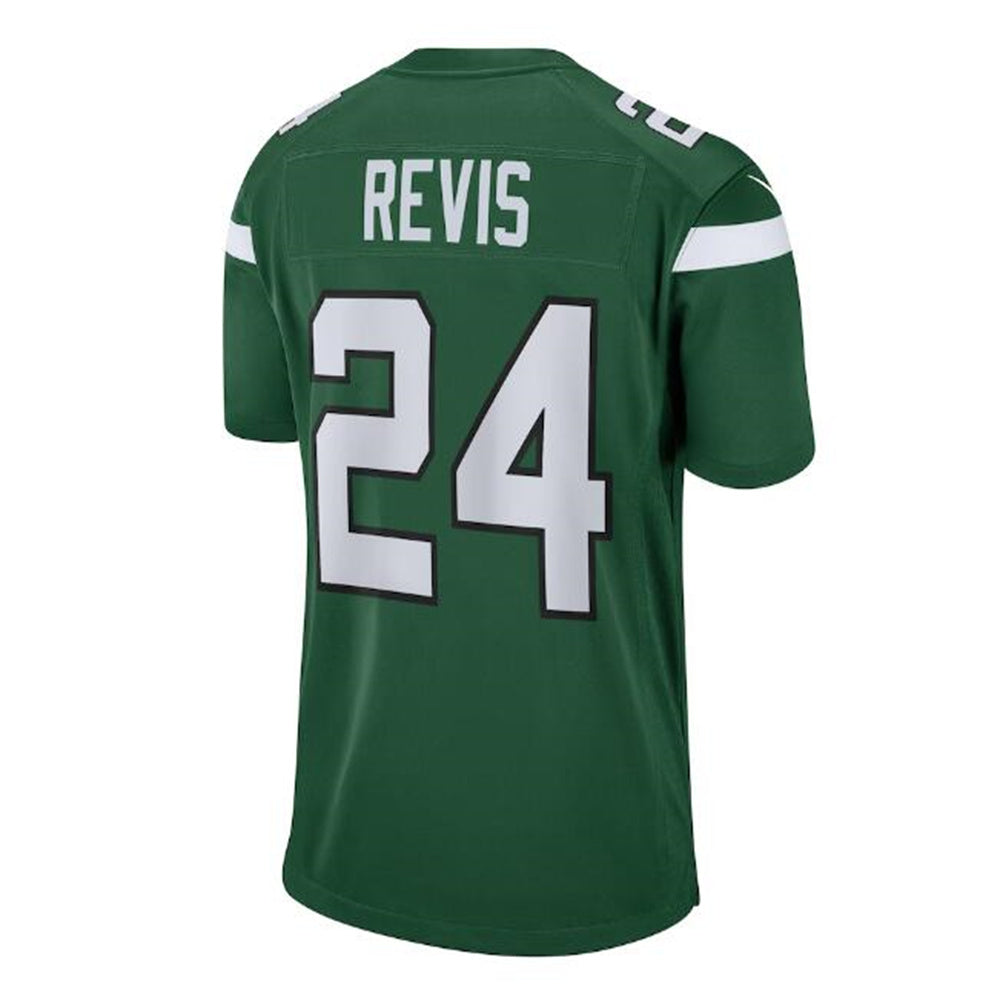 NY.Jets #24 Darrelle Revis Retired Player Game Jersey - Gotham Green Stitched American Football Jerseys - Main View