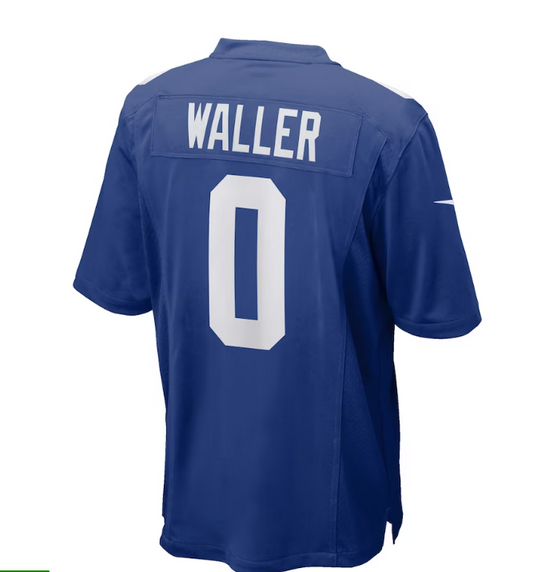 NY.Giants #0 Darren Waller Game Jersey - Royal Stitched American Football Jerseys - Main View