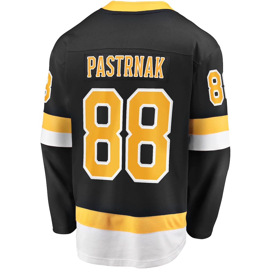 B.Bruins #88 David Pastrnak Fanatics Branded Alternate Premier Breakaway Player Jersey Black Stitched American Hockey Jerseys - Main View