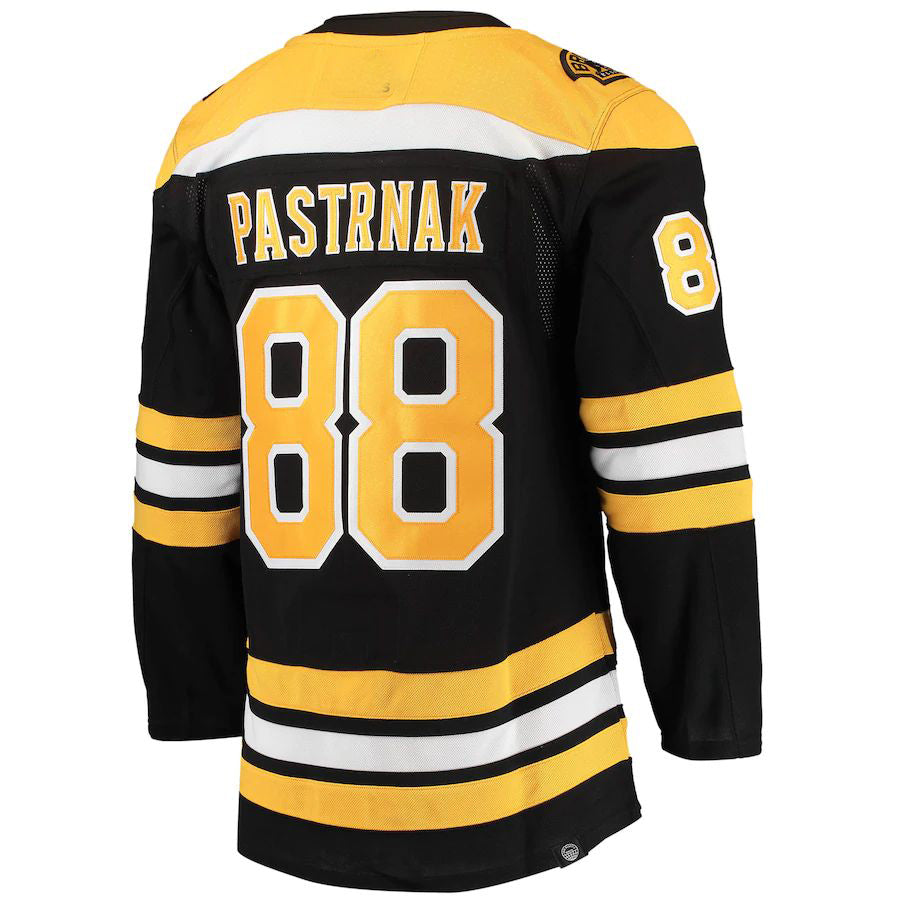 B.Bruins #88 David Pastrnak Home Primegreen Authentic Pro Player Jersey Black Stitched American Hockey Jerseys - Main View