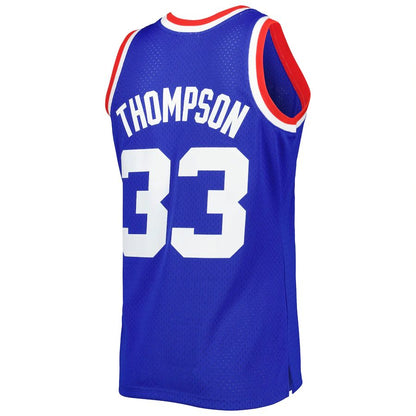 D.Nuggets #33 David Thompson Mitchell & Ness Hardwood Classics 1975-76 Swingman Jersey Royal Stitched American Basketball Jersey - Main View