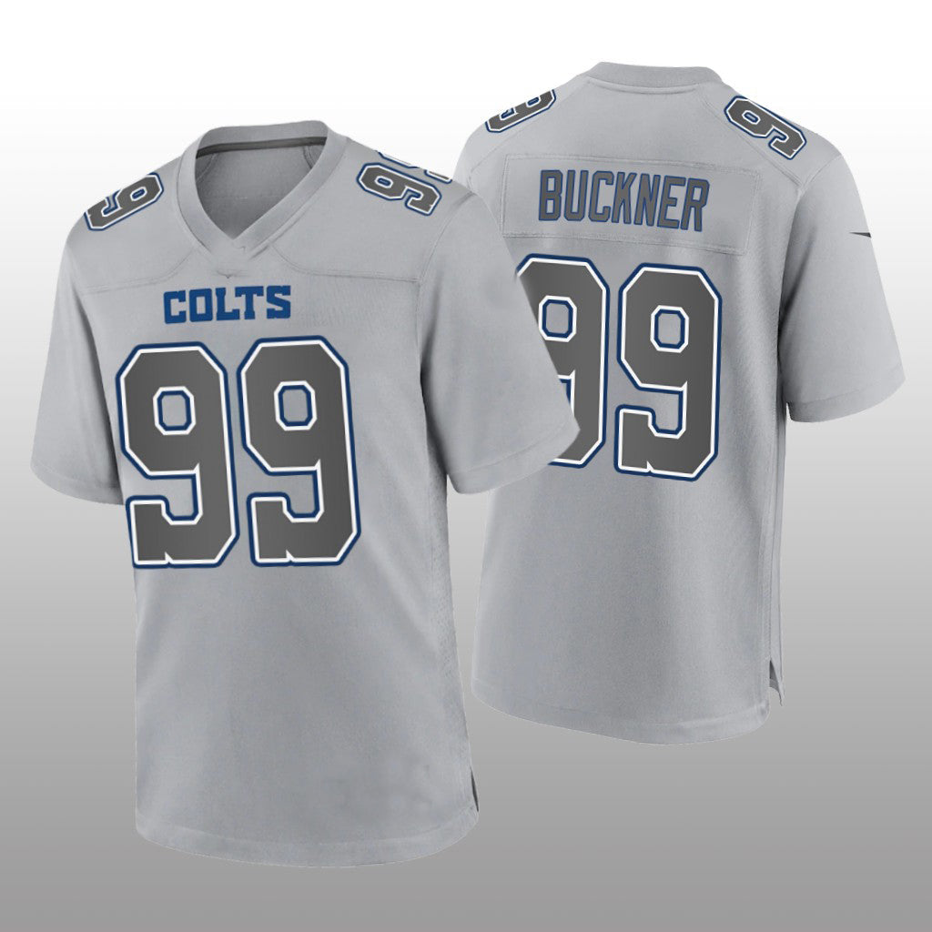 IN.Colts #99 DeForest Buckner Gray Game Atmosphere Jersey Stitched American Football Jerseys - Main View